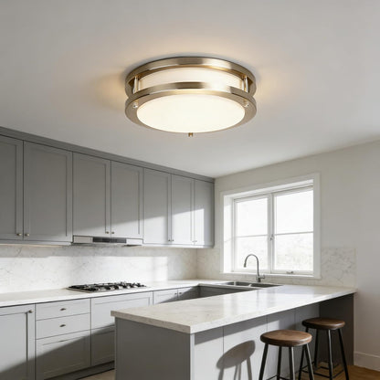 27W Dimmable LED Flush Mount Ceiling Light Fixture, Kitchen Light Fixtures, 12 Inch Ceiling Lights for Bedroom, Bathroom, 3000K/4000K/5000K Adjustbale, Super Bright 2700LM