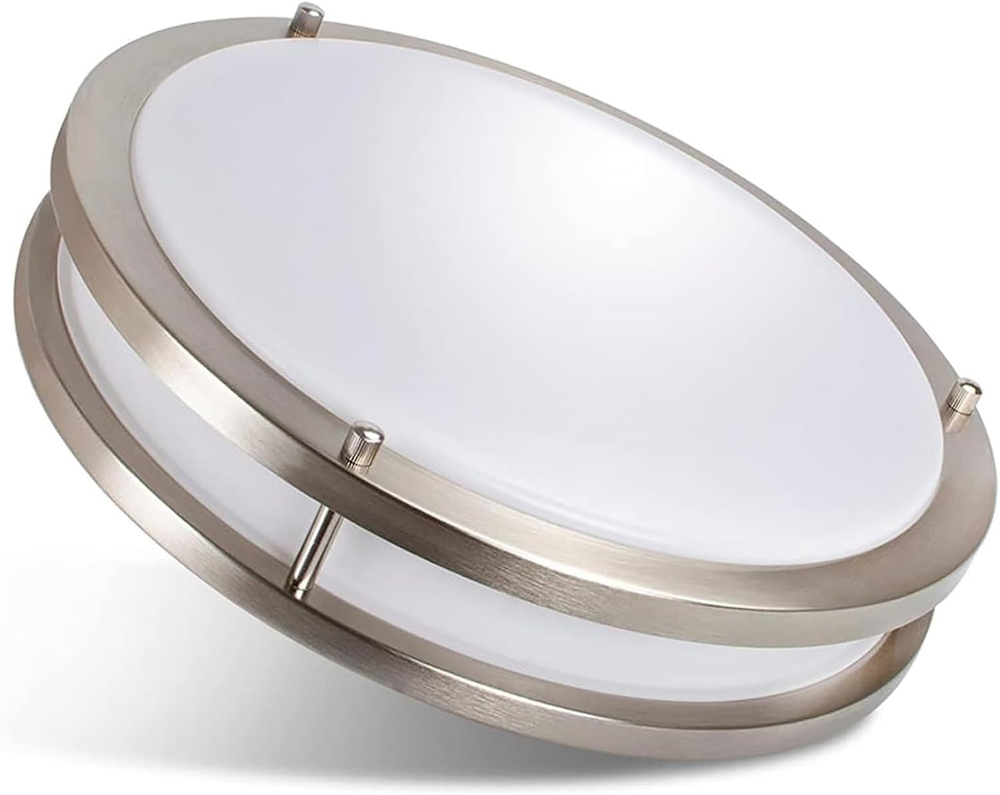 27W Dimmable LED Flush Mount Ceiling Light Fixture, Kitchen Light Fixtures, 12 Inch Ceiling Lights for Bedroom, Bathroom, 3000K/4000K/5000K Adjustbale, Super Bright 2700LM
