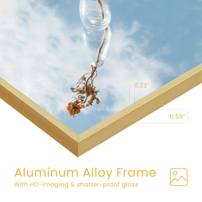 Full Length Mirror 59"X16" Full Body Mirror Rectangle Free Standing Wall Mounted Leaning Hanging Full Body Mirrors, Gold
