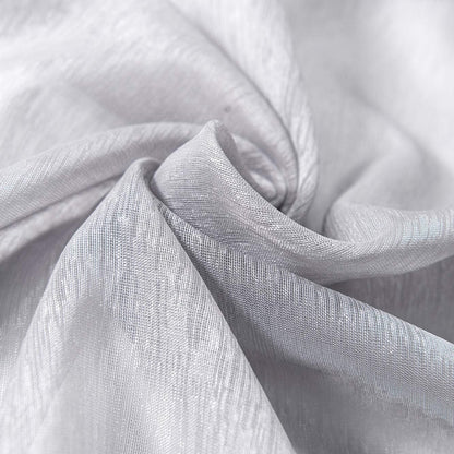 Silver Sheer Curtains, Luxury Curtain for Living Room Bedroom, Light Grey Grommet Backdrop Curtains for Party, 52 X 84 Inch Length, 2 Panels Set, Gray