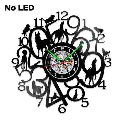Dachshund Vet Vinyl Records Clocks Modern Home CD Clocks Wall Child Watch Dogs Decorations for Living Room Pieces Stickers